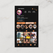 オレンジサロンのInstagramQR名刺 名刺 (正面)