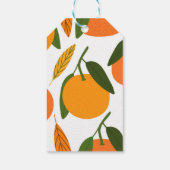 オレンジサンキューユーメッセージカード ギフトタグ (裏面)