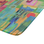 オレンジサンシャイン6 x 7 Decoガラス切断ボード カッティングボード (角)