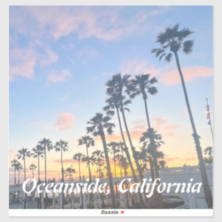 オレンジサンセットオンオーシャンサイドカリフォルニアビーチ シール