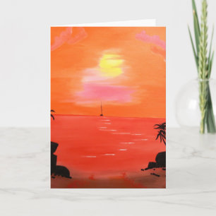 オレンジサンセットス絵画カイズ シーズンカード