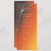 オレンジサンセットダイヤモンドスパイダーウェブ フラット4コース メニュー (正面/裏面)