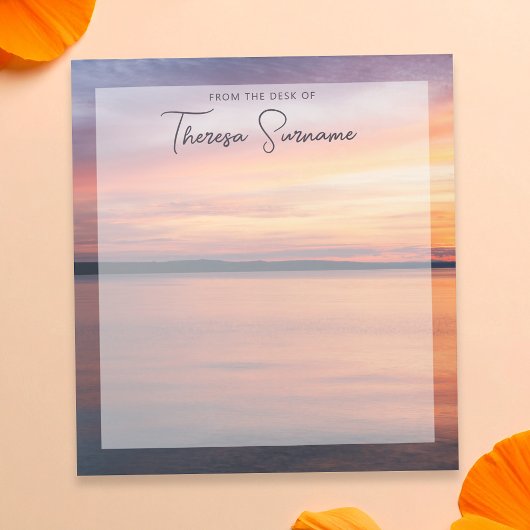 オレンジサンセットバイアレイク名前をカスタムすると文字 ノートパッド