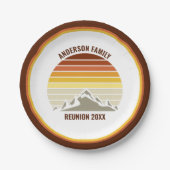 オレンジサンセットマウンカスタムテン懇親会パーティー ペーパープレート (正面)