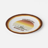 オレンジサンセットマウンカスタムテン懇親会パーティー ペーパープレート (アングル)