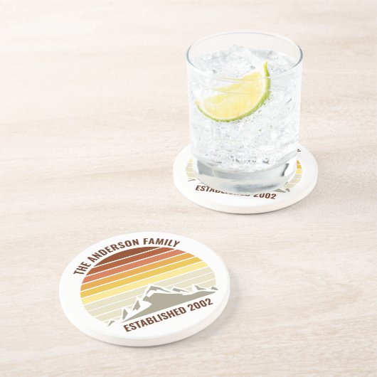 オレンジサンセットマウンテンカスタムンタファミリーホーム コースター (側面)