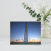 オレンジサンセット付きワシントン記念碑 ポストカード (スタンド正面)