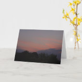 オレンジサンセット カード (黄色い花)
