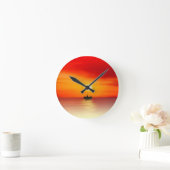 オレンジサンセット       ラウンド壁時計 (ホーム)