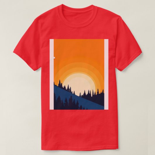 オレンジサンダウン Tシャツ (デザイン正面)