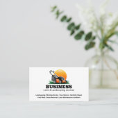 オレンジサン芝刈りサービス 名刺 (スタンド正面)