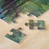 オレンジサン – 抽象芸術絵画ズ ジグソーパズル (側面)