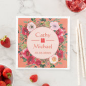 オレンジサークルフローラモダン結婚中国のリース (インサイチュ)