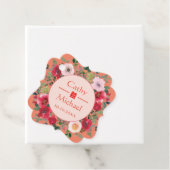 オレンジサークルフローラモダン結婚中国のリース フェイバータグ (インサイチュ)