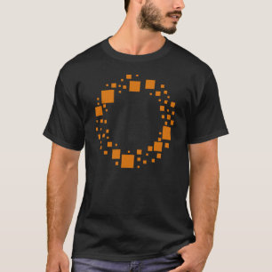 オレンジサークルリングや輪の火の死ハロウィーンカルト Tシャツ