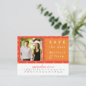 オレンジサークル日付カードの保存 案内ポストカード (スタンド正面)