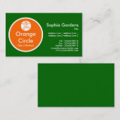 オレンジサークル – 草の緑 名刺 (正面/裏面)
