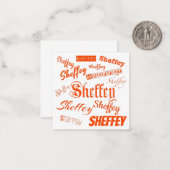 オレンジシェフィーフォント- 9569 ノートカード (正面/裏面インサイチュ)