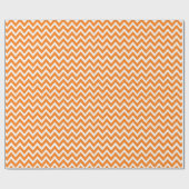 オレンジシェブロン ラッピングペーパー (フラット)