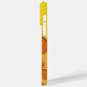 オレンジシェードフラクタルデジタルハートアーカスタムト Case-Mate iPhoneケース (裏面 / 左)