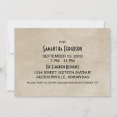 オレンジシッククローバースイーツ16招待状 招待状 (裏面)