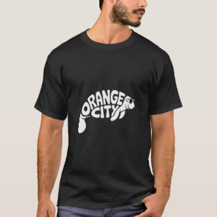オレンジシティマナティーオーランドフロリダかわいい休暇 Tシャツ
