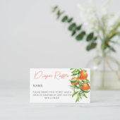 オレンジシトラスかわいこちゃんオンザウェイおむつラッフルカード エンクロージャーカード (スタンド正面)