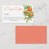 オレンジシトラスかわいこちゃんオンザウェイおむつラッフルカード エンクロージャーカード (正面/裏面)