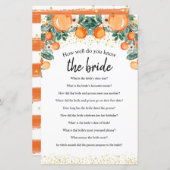 オレンジシトラスどのように良く花嫁ゲームを知っている (正面/裏面)