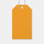 オレンジシトラススライスモダン誕生日ギフトラベル ギフトタグ (裏面)