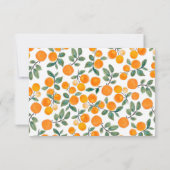 オレンジシトラスフルーツブライダルシャワーカスタム サンキューカード (裏面)