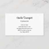 オレンジシトラスフルーツレトロパターン 名刺 (裏面)