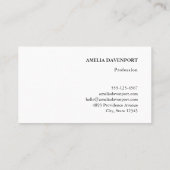 オレンジシトラスフルーツレトロパターン 名刺 (裏面)