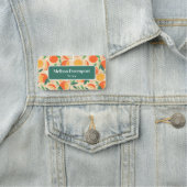 オレンジシトラスフルーツレトロパターン 名札 (インサイチュ)