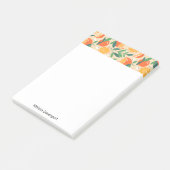 オレンジシトラスフルーツレトロパター縁どン ポストイット (アングル)