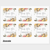 オレンジシトラスボタニカル |赤ちゃんシャワーのお気に入り スクエアシール (シート)