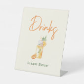 オレンジシトラスリトルかわいこちゃんベビーシャワードリンク 台座サイン (正面)