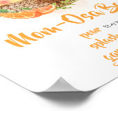 オレンジシトラスリトルかわいこちゃんベビーシャワーマママオサバー ポスター (角)