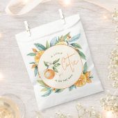 オレンジシトラスリトルかわいこちゃんベビーシャワー フェイバーバッグ (クリップ留めされた状態)