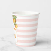 オレンジシトラスリトルかわいこちゃん1st誕生日紙カップ 紙コップ (裏面)