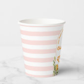 オレンジシトラスリトルかわいこちゃん1st誕生日紙カップ 紙コップ (正面)