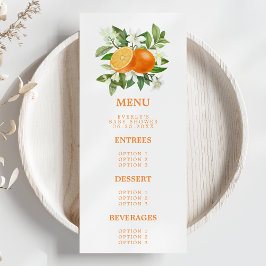 オレンジシトラス リトルキューティー オン・ザ・ウェイ ベビーシャワー メニュー