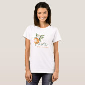 オレンジシトラス リトルキューティ ベビーシャワー ママトゥビー Tシャツ (正面フル)