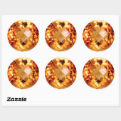 オレンジシトリネステッカー ラウンドシール (シート)