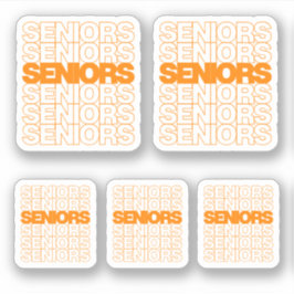 オレンジシニアのセニアカットカスタムの5セット シール