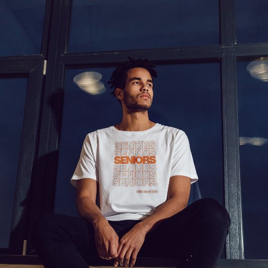 オレンジシニア高齢者 Tシャツ