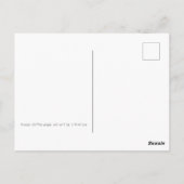 オレンジシフォンのポピーとウォール ポストカード (裏面)