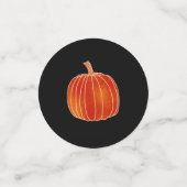 オレンジシャイニーカボチャ秋デコールハローウィンパーティ コンフェッティ (スモール正面)