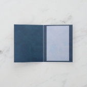 オレンジシャクヤクの挨拶状 カード (内部)