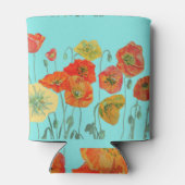 オレンジシャビーポピー花ムームドーターアクア 缶クーラー (裏面)